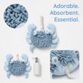 thumbnail image 5 of REGALWOVEN Cute Animal Chenille Hanging Hand Towels, Cartoon Fuzzy Ball Hand Towel, Soft Absorbent Decorative Bathroom Towels 1 Pc Blue 9" x 12", 5 of 7