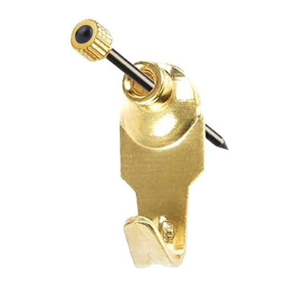 Framer Supply 10LB Weight Capacity Premium Brass Plated  Hanger 100 Bulk Pack for Picture Hanging, Mirrors, Artwork & Wall Decor