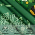 thumbnail image 2 of St Patricks Day Round Tablecloth 60 Inch Shamrock Gold Coin Tophat Beer Green St Patricks Decorative Table Cloth Polyester Table Cover for Kitchen Dining Room Party Home St. Patrick''s Day Decorations, 2 of 5