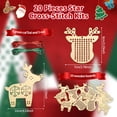 thumbnail image 2 of Advancent Kits de punto de cruz de madera para Navidad, suministros para fiestas, aplicación amplia, bonito, seguro y práctico Kits de decoración para fiestas, 2 of 6
