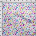 thumbnail image 3 of oneOone Viscose Jersey Purple Fabric Triangle Dress Material Fabric Print Fabric By The Yard 60 Inch Wide-UPQ, 3 of 5