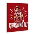 thumbnail image 3 of Stupell Industries Crushing It Nutcracker Canvas Wall Art design by Jedco Brands, Inc., 48 x 36, 3 of 7