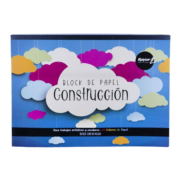 Block Papel Construccion Rayter 50 Hojas