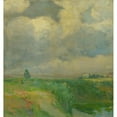 thumbnail image 2 of Ľudovít Čordák 15x16 Black Ornate Wood Framed Double Matted Museum Art Print Titled - Cloudy (1910), 2 of 5