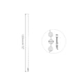 thumbnail image 2 of Uxcell 4.72" Ball Bead Chains with Connectors for Chains DIY Crafts, 24 Pack White, 2 of 6