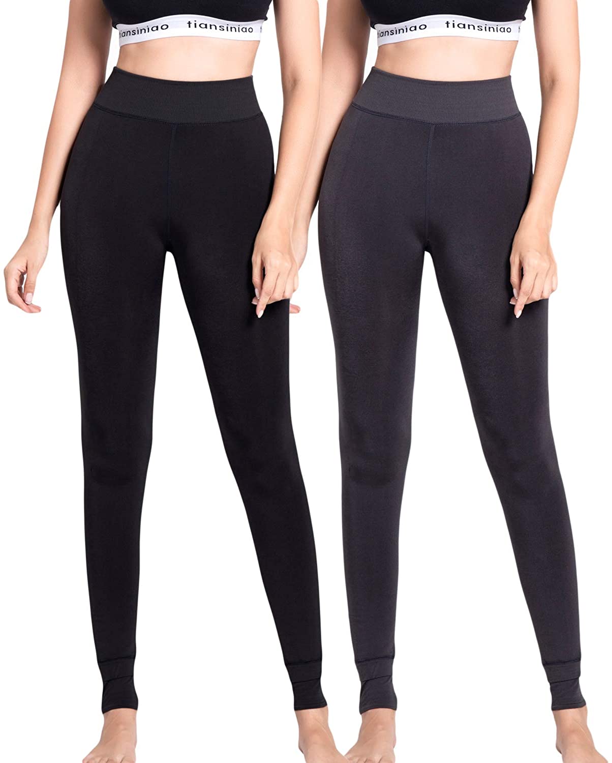Womens Winter Velvet Legging Pants 