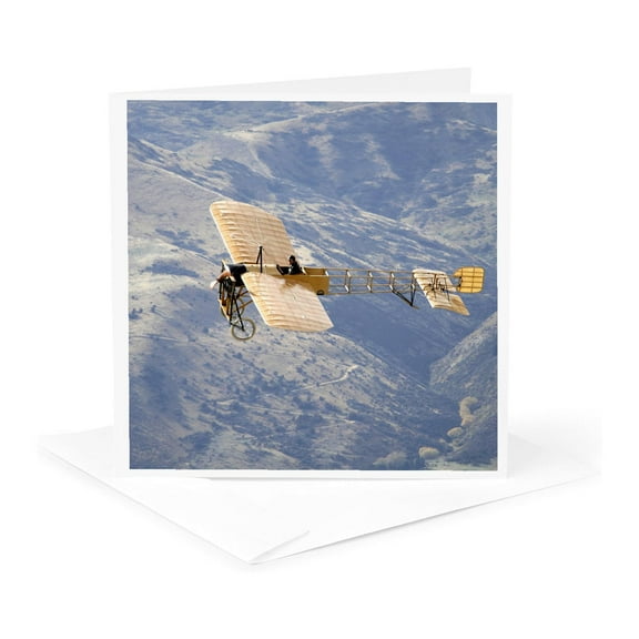 3dRose, New Zealand, Warbirds Over Wanaka, Vintage Airplanes-AU02 DWA5955 - David Wall, 1 Greeting Card with envelope