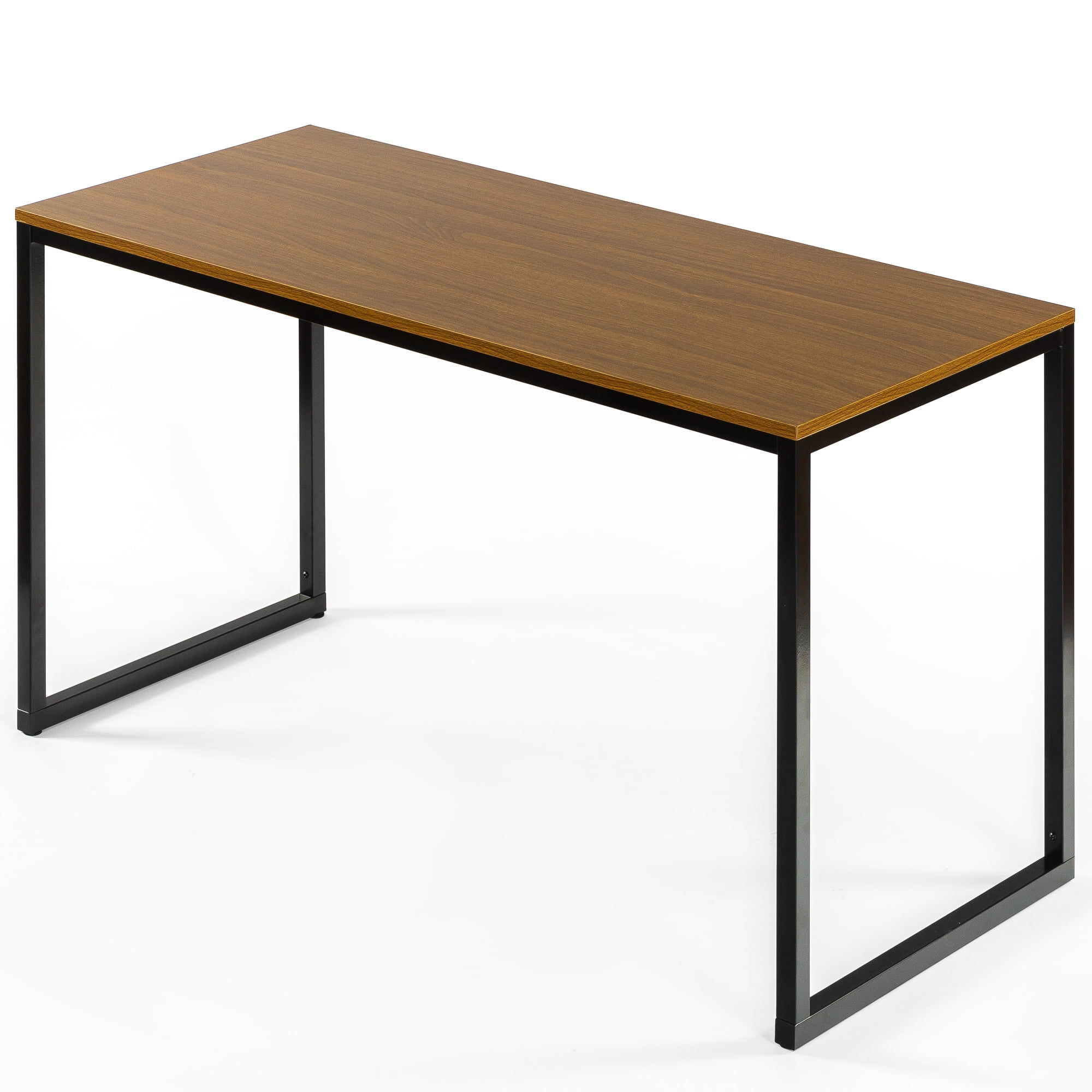 Bellamy Studios Jennifer 55" x 29" Black Frame Desk, Brown