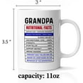 thumbnail image 2 of Grandpa Coffee Mug, Best Grandpa Ever Gifts, Gifts for Papa Birthday Christmas Father''s Day, Fun Mug for Grandpa Papa Pop-pop Papaw Grandfather, 11 Oz Ceramic Cup, 2 of 6