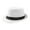White, variant on Mightlink Men Vintage Wide Brim Fedora Hat