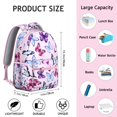thumbnail image 6 of "Fashionable Butterfly Floral Backpack - Large School Bag for Teens & Adults, Water-Resistant & Ergonomic, Perfect Gift Idea", 6 of 6