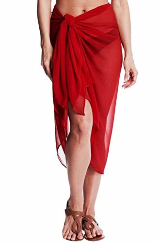 burgundy swim cover up