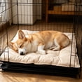 thumbnail image 4 of Chew Proof Dog Bed for Crate, Indestructible Durable Kennel Mat with Reinforced Corners, Washable Chew Resistant Pet Pad for Small Dogs (Beige), 4 of 4