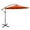 Orange, variant on Costway 10 FT Patio Offset Umbrella w/8 Ribs Cross Base Tilt Brown