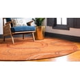 thumbnail image 4 of Rugs.com Equinox Collection Rug – 3' 3 Round Terracotta Low Rug Perfect For Kitchens, Dining Rooms, 4 of 9