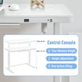 thumbnail image 2 of Urban Deco Electric Height Adjustable Standing Desk, Sit Stand Desk with Drawer Charging USB A and C Ports (White Wood Top), 2 of 8