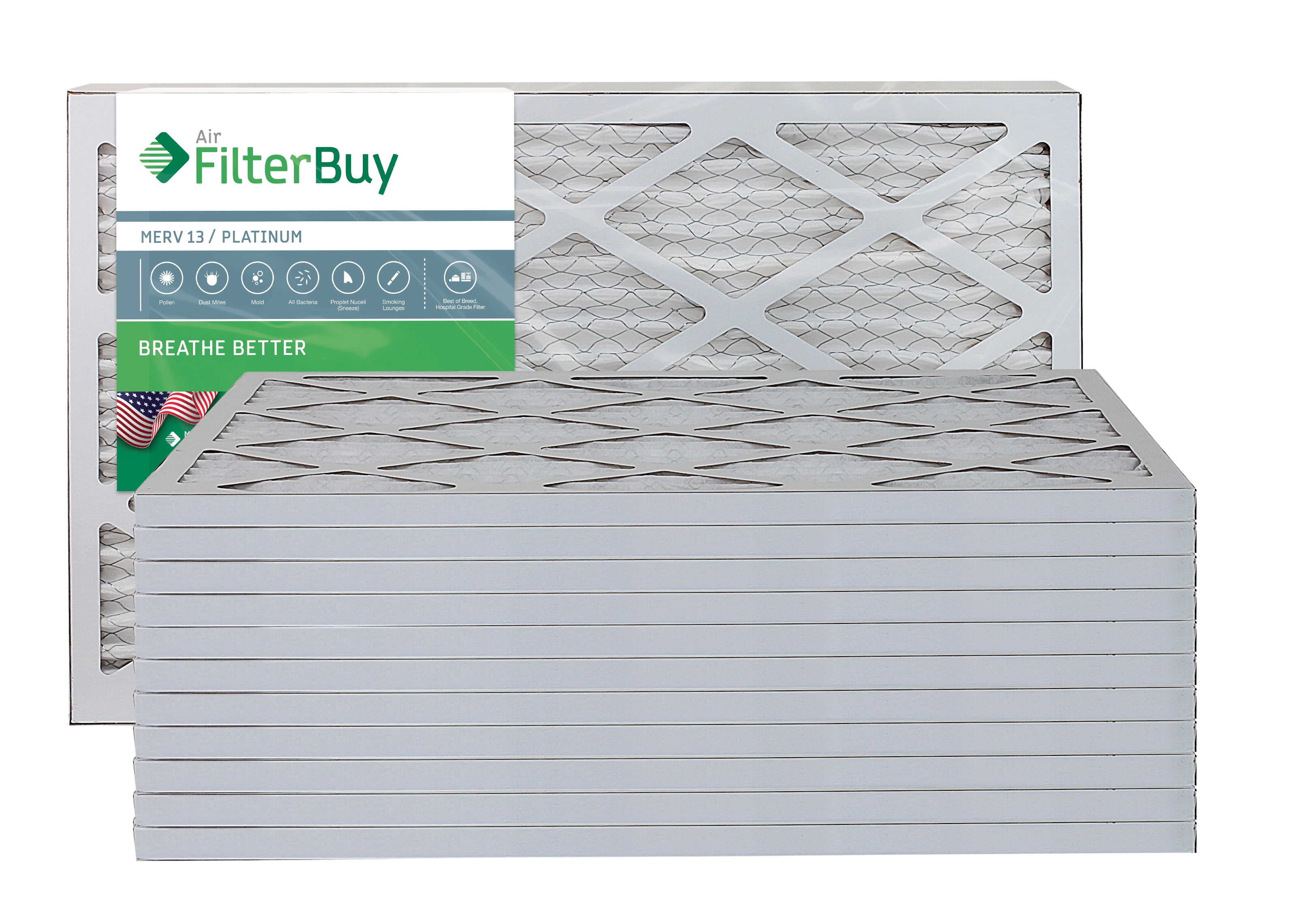 Filterbuy 16x25x1 Merv 13 Pleated Ac Furnace Air Filter Filterbuy 16x25x1 Merv 13 Pleated Ac Furnace Air Filter