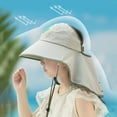 thumbnail image 6 of Bxsruta Kids Sun Protection Hat for Boys Girls Breathable Adjustable Cap for Outdoor Activities Travel Beach, 6 of 7