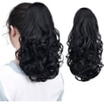 thumbnail image 1 of SURJDE Extension de Queue de Cheval Noire, Extensions de Cheveux Griffe d'Extension de Queue de Cheval pour Femmes Pièce de Cheveux Bouclés 14 Pouces Extensions de Queue de Cheval Synthétiques Très Longues et Volumineuses Bouclées Ondulées Résistantes à la Chaleur, 1 of 7