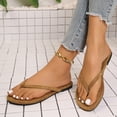thumbnail image 2 of Agkizg Womens Beach Flip Flops, Thong Sandals, Flat Roman Style Flip-Flops Open Toe Thong Sandals Casual Summer Beach Outdoor Slippers, 2 of 7