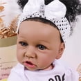 thumbnail image 2 of Muñeca Reborn MAIHAO, negra, afroamericana, 56 cm, Jessica, 2 of 6