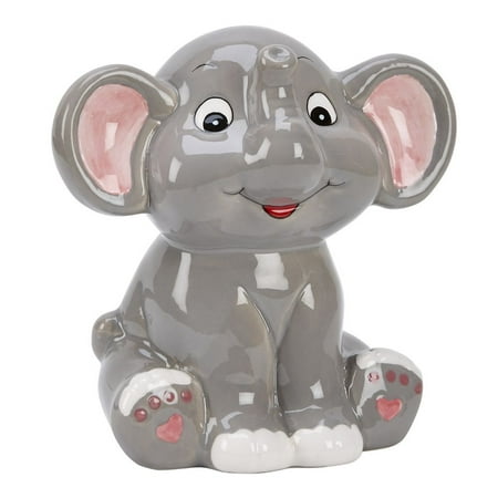 Ceramic Cow Bank - Grey Elephant Bank 5.5