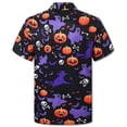 thumbnail image 2 of Camisa Cromoncent para niños, hawaiana, manga corta, Halloween, 13-14 años, 2 of 7