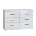 thumbnail image 1 of Pemberly Row Commode de Chambre Moderne à 6 Tiroirs en Bois d'Ingénierie, Blanc, 1 of 4