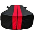 thumbnail image 5 of C8 Corvette Ultraguard Plus Car Cover - Indoor/Outdoor Protection: C8 Stingray, Z51, Z06 Black with Red Stripes, 5 of 8