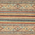 thumbnail image 1 of Ahgly Company Machine Washable Indoor Square Abstract Gold Brown Area Rugs, 6' Square, 1 of 7