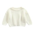 thumbnail image 1 of Toddler Boys Girls Knit Sweater Oversized Sweatshirt Fall Winter Pullover Tops, 1 of 6