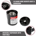 thumbnail image 3 of Hyper Tough 18 Gauge Stainless Steel Lock Wire, Includes Dispenser with Feed Hole, Resists Rust and Corrosion, 3 of 11