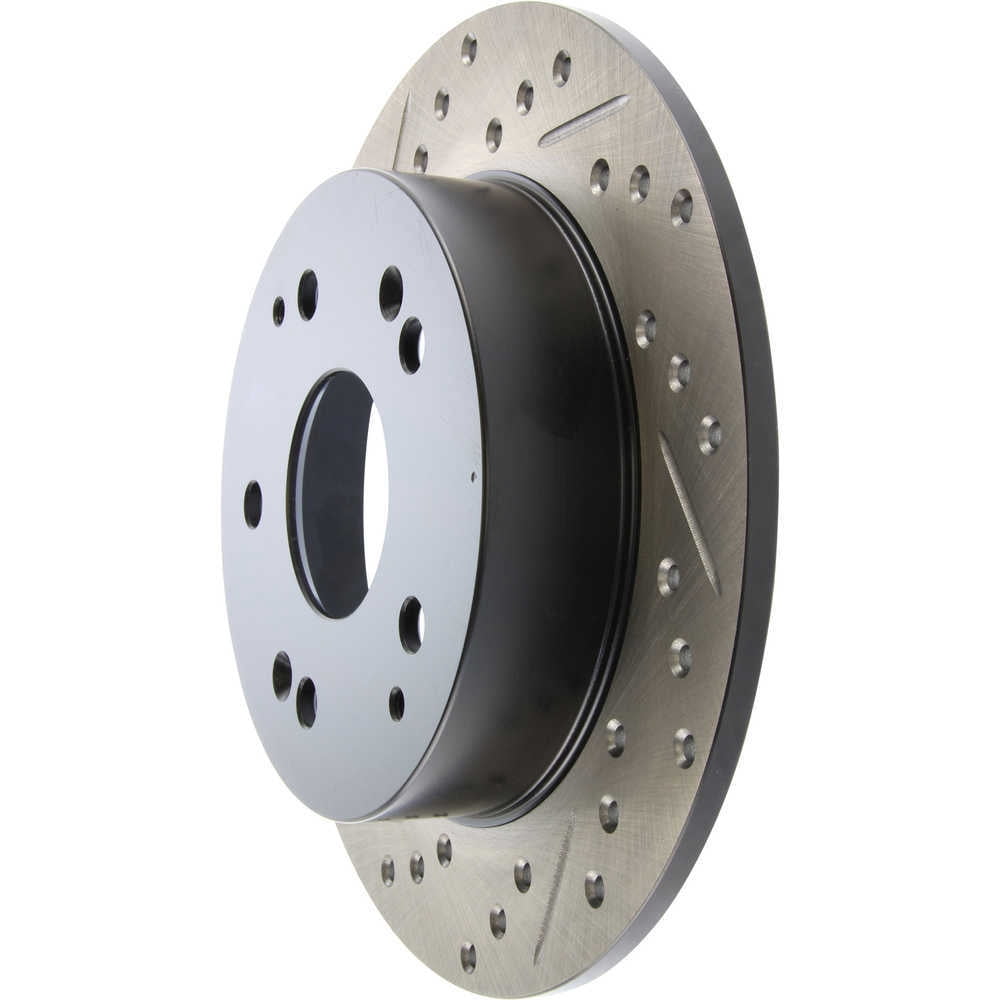StopTech 02-06 Acura RSX Incl. Type S / 97-01 Integra Type R Slotted & Drilled Right Rear Rotor Fits select: 1998-2002 HONDA ACCORD, 2004-2005 HONDA CIVIC SI