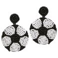 thumbnail image 1 of NUOLUX 1Par Aretes De Fútbol Con Colgante Y Multicolor Para Mujer, 1 of 8