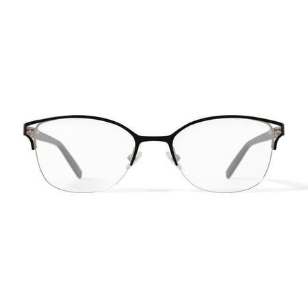 Oscar Women's OSL735 Prescription Eyeglasses with Case, Black