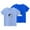 Light Blue, variant on Girls Short Sleeve 2 Pack T-Shirt, Kids Cotton Breathable Crew Neck Print Top, Casual Summer Tees Black Size 6-7 Years