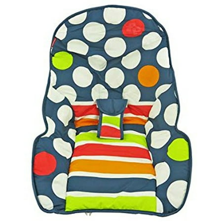 Fisher Price Infant to Toddler Rocker – Replacement Pad, Navy Dot – DOM 6/14/16 CMR07 WITHOUT STRAPS