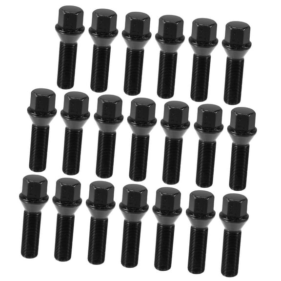 Unique Bargains 20pcs M14x1.25 Extended Wheel Lug Bolt for Wheel Spacers Conical Seat 40mm Shank Length for BMW 5 Series