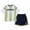 A-Light Green499, variant on JAJAHO Summer Boys Athletic Outfits Breathable Mesh Striped Letter Short Sleeve T Shirt And Shorts 2 Piece Set For Kids 5-16Y Trendy Outfit