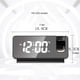 thumbnail image 5 of Bearachild Reloj Digital de PVC, superficie de espejo, funcionamiento silencioso, pantalla de fecha de 180 grados, relojes para dormir junto a la Decoración del hogar Tipo 2, 5 of 6