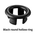 thumbnail image 4 of Bewildely 6 piezas de anillos de cubierta de desbordamiento de fregadero de estilo moderno con filtro cocina baño lavabo agujero tapa redonda Accesorios de baño hueco negro, 4 of 6