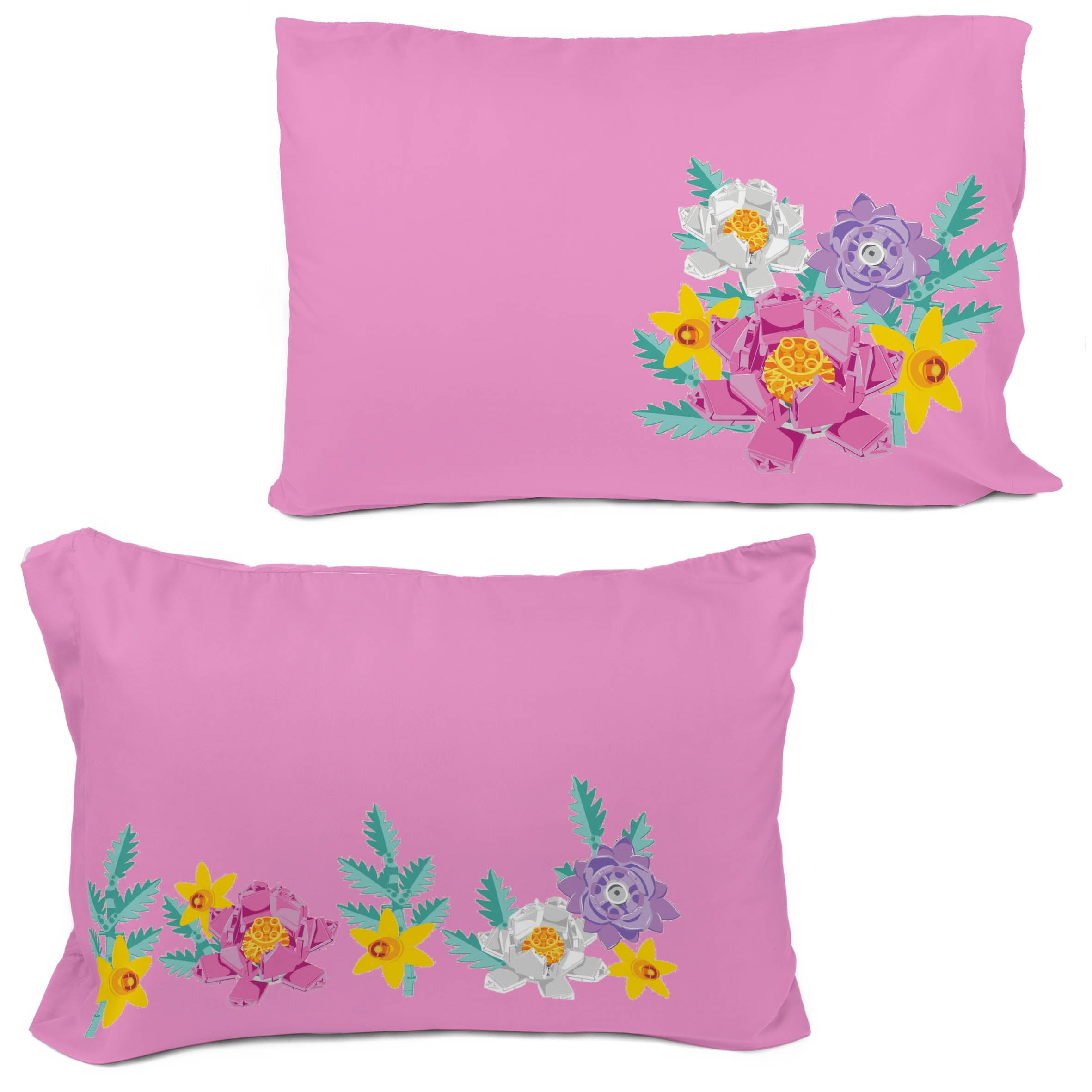 LEGO® Floral(s) Kids Multicolor Reversible Comforter Set, Twin/Full, 72 x 86 in