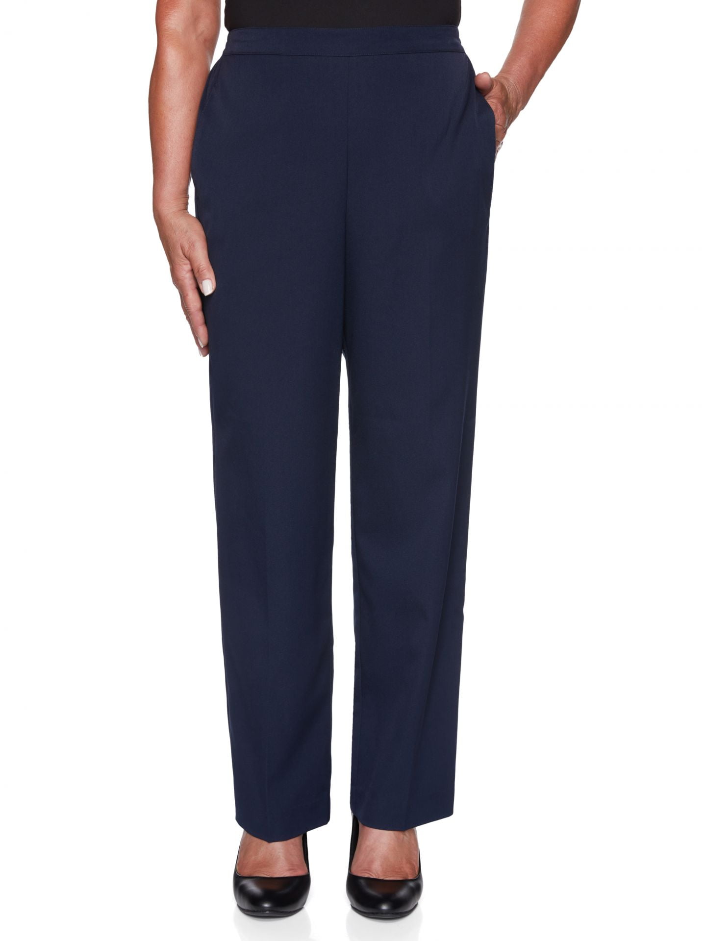 Alfred Dunner Womens Proportioned Short Twill Pant 