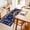 Dark Blue Light Blue, variant on Round Rugs 5Ft, Nautical Lighthouse Round Area Rug Washable Indoor Throw Carpet, Farmhouse Retro Ocean Ship Map Soft Non Slip Circle Rug for Cabinet Bathroom Home Decor Aesthetic