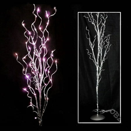 Lighted Branches Silver Manzanita With Base 36 Inch Lighted Branches Silver Manzanita With Base 36 Inch Electric Pink