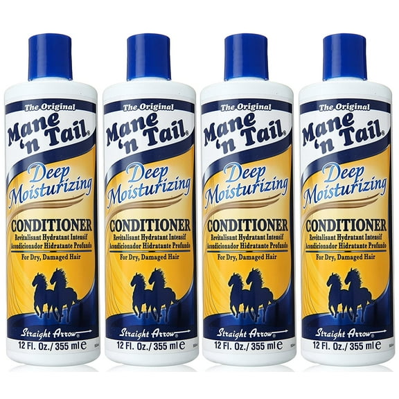 Mane'n Tail Deep Moisturizing Conditioner for Dry, Damaged Hair 12 oz (Pack of 4)