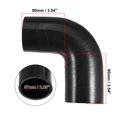 thumbnail image 3 of Juego de manguera de silicona Unique Bargains Codo de 90 grados negro ID 57mm, 3 of 6