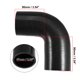 thumbnail image 3 of Juego de manguera de silicona Unique Bargains Codo de 90 grados negro ID 57mm, 3 of 6