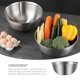 thumbnail image 3 of COMPUKAS Bowl De Cocina De Acero Inoxidable Para Mezclar Con Colador Y Almacenamiento Práctico Color Plata, 3 of 8