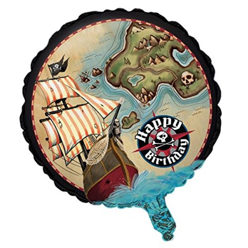 Pirate's Map Mylar Balloon, each